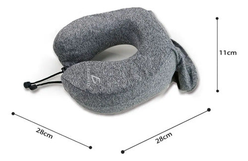 Almohada De Viaje Ergonómica Para Cuello Espuma De Memoria