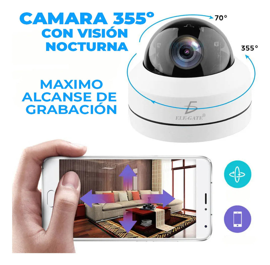 Camara De Vigilancia De 4mp Zoom 4x Con Salida Poe