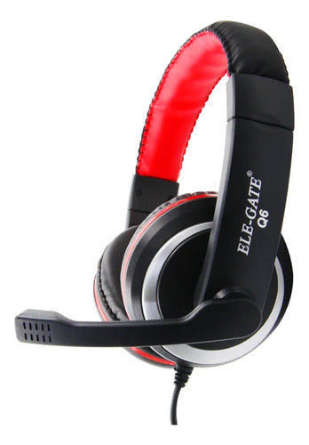 Audifonos Diadema Gamer Usb Audio Para Xbox 360 Pc Ps4 Q6 Negro
