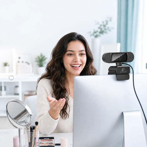 Webcam Ultra Hd 4k Tipo C+usb Con Doble Micrófono