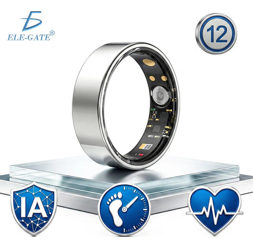 Anillo inteligente plata talla 12 sueño y SPO2