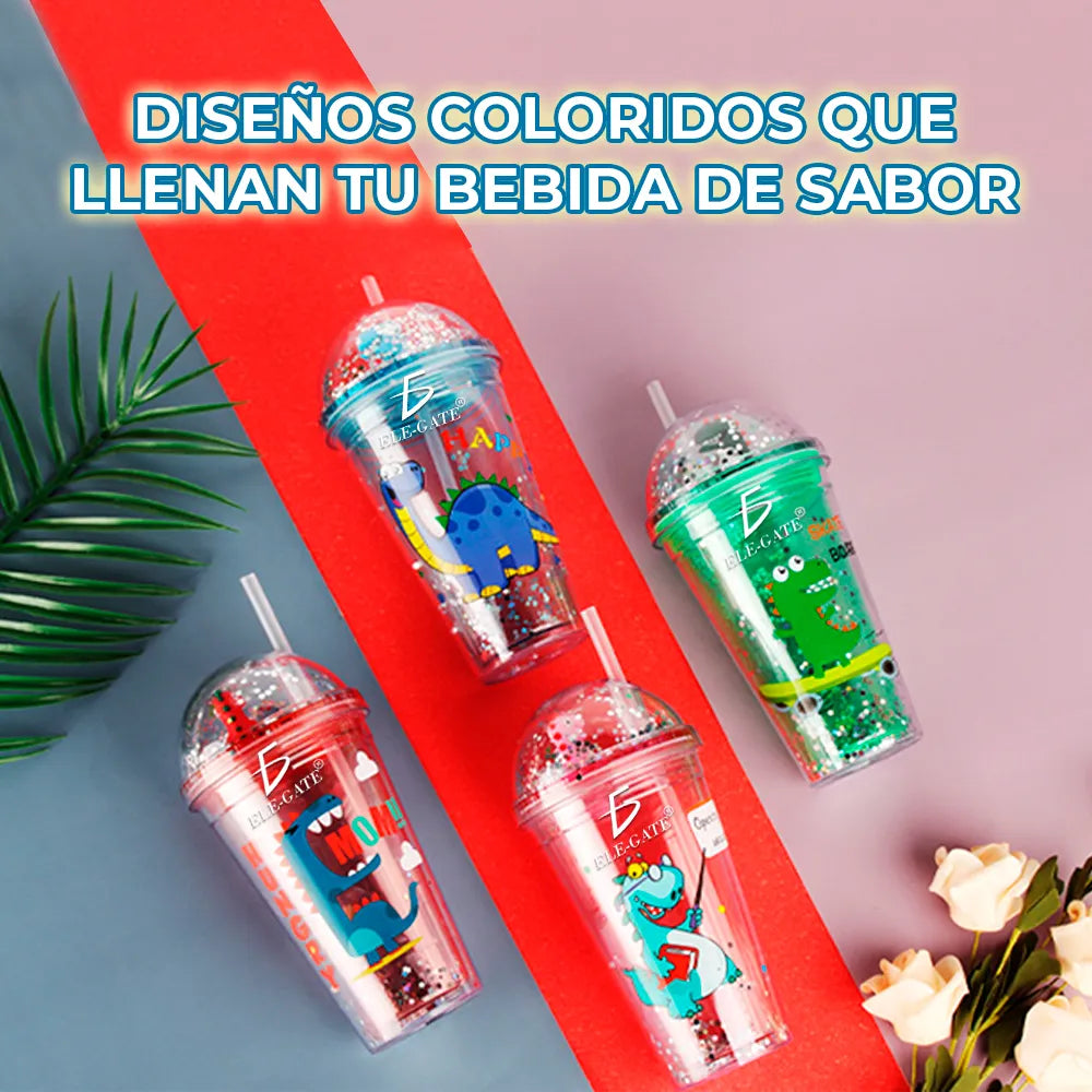 Botella Reutilizable De Dinosaurio Para Niños Botella De