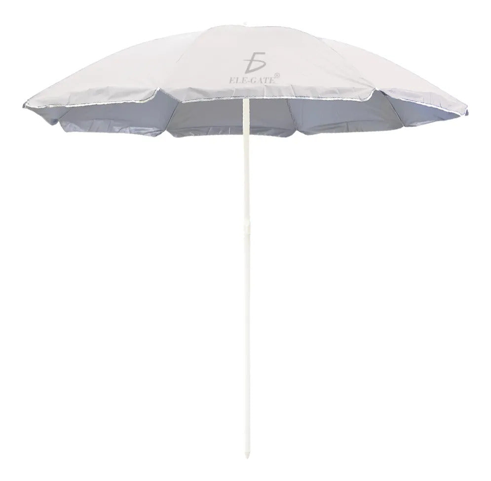 Sombrilla palapera con extensión de tubular - blanco