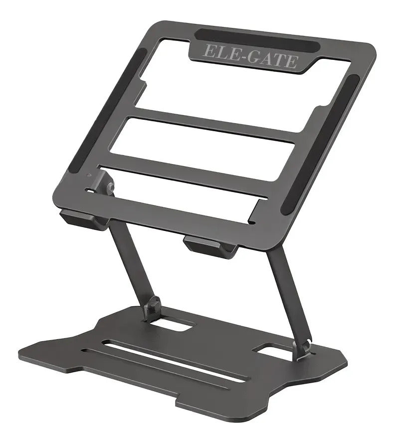 Soporte Universal Ajustable Que Mejora Postura Laptop De 10 A 15.6 Pulgadas Color Gris Ele-gate