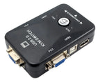 Switch Kvm Usb Vga Para 2 Computadoras Teclado Mouse Y