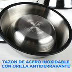 Plato Grande Con Cucharilla Para Mascotas - Juego De