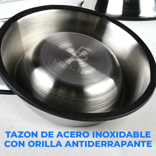 Plato Grande Con Cucharilla Para Mascotas - Juego De