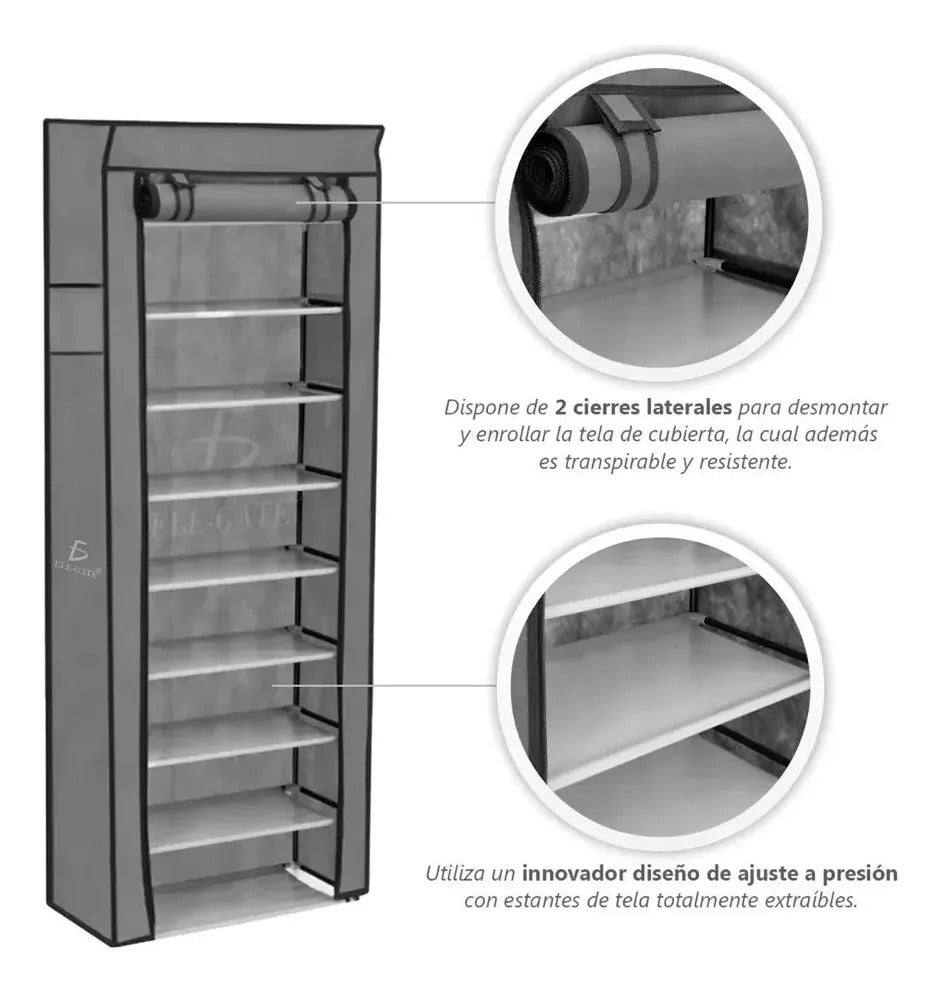 Mueble Zapatera Armario Organizador Repisa Armable Multiusos