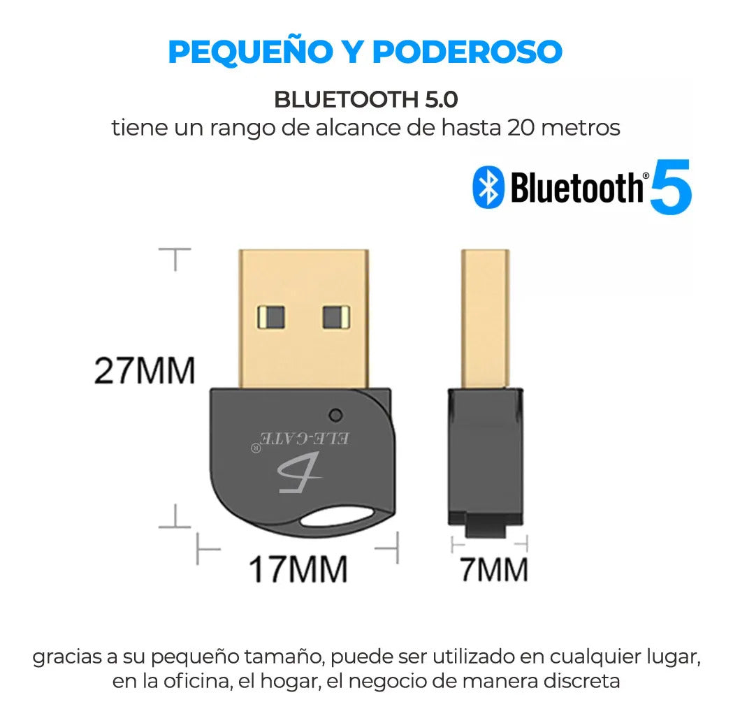 Mini Adaptador Bluetooth Usb Para Computadora
