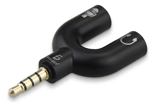 Divisor audio estéreo 3.5mm celular para Xbox micrófono