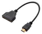Cable Y Splitter Divisor Hdmi 1 Entrada A 2 Salidas Full Hd