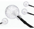 Serie de luces solares LED 5m con 20 bombillas luz cálida blanco cálido