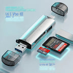 Lector De Tarjetas 6 En 1 Usb 3.0 Adaptador Sd Microsd Tf