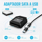 Adaptador Usb 3.0 A Sata 22 Pines Con Fuente De