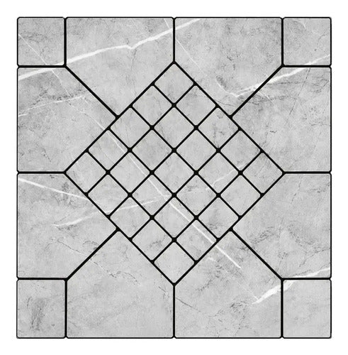 Azulejos Adhesivos Efecto Mármol De Pvc 30 × 30 Cm Paquete