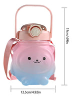 Cantimplora De Agua De 600 Ml Con Diseño De Oso Kawaii