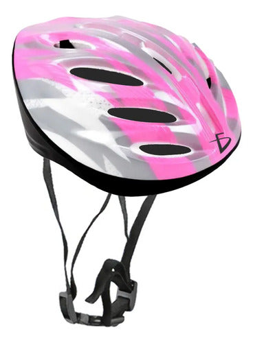 Casco De Seguridad Para Ciclismo O Scooter Con Diseño Rosa M