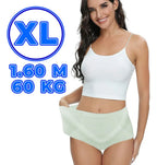 Calzoncillo de cintura alta de algodón suave para mujer - xl verde claro XL