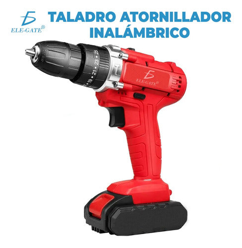 Kit De Pistola De Impacto Inalámbrica Con Llave De Batería