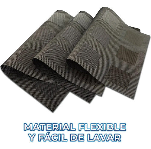 Juego De 10 Manteles Individuales Para Mesa De Comedor