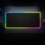 Mouse Pad Gamer Led Multicolor 80x30 Cm Xl Con Orilla Rgb