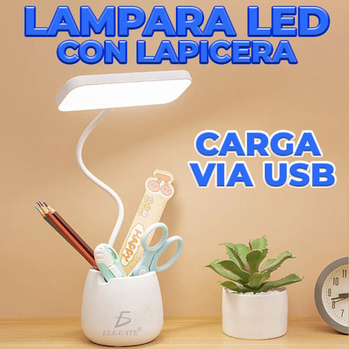 Lámpara De Escritorio Plegable Y Conveniente Con Diseño De
