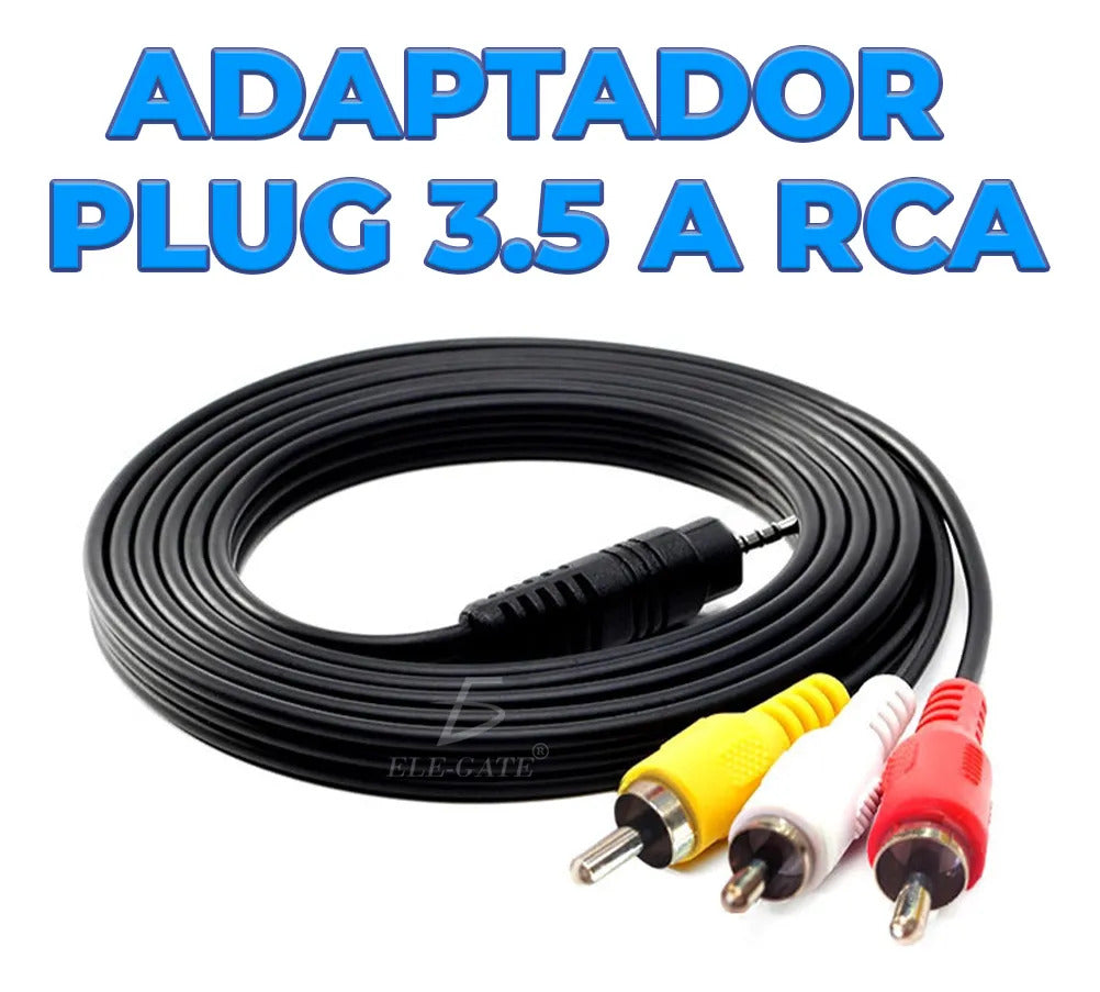 Video Audio Cable Tv Macho A 3 Rca Macho