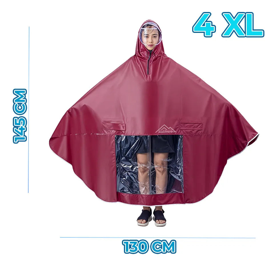 Capa Impermeable Con Ventana Transparente - 4xl