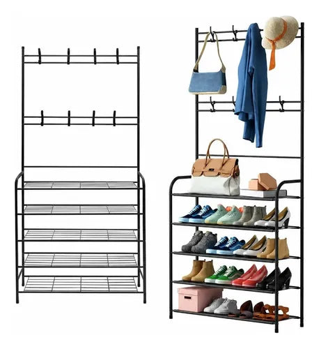 Organizador De 5 Niveles Con Doble Barra De Perchas Para