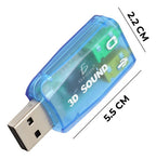 Tarjeta De Sonido Usb Con Conexiones De 3.5 Mm