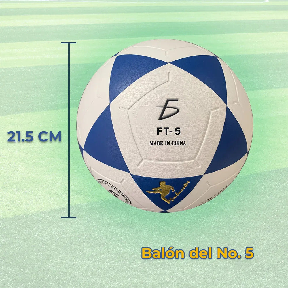 Balón de fútbol número 5 modelo DEP.48.2 blanco