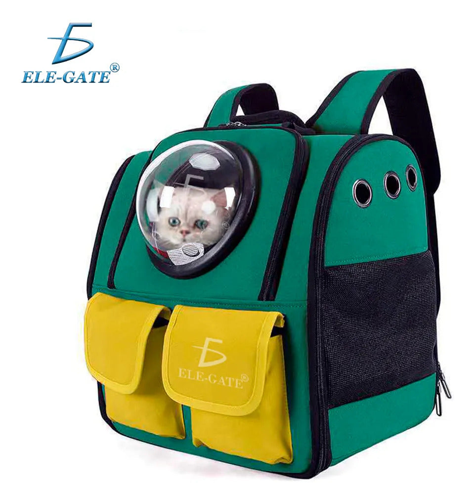 Bolsa Mochila Transportadora Perro Gato Portátil Viaje Para