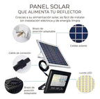 Reflector Led 10w C Panel Solar-control Luz Blanca Exterior