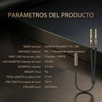Splitter De Audio 3.5 Mm Trenzado Para Pc Adaptador Y