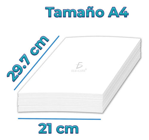 Paquete De 500 Hojas Blancas Tamaño A4 70 Gramo