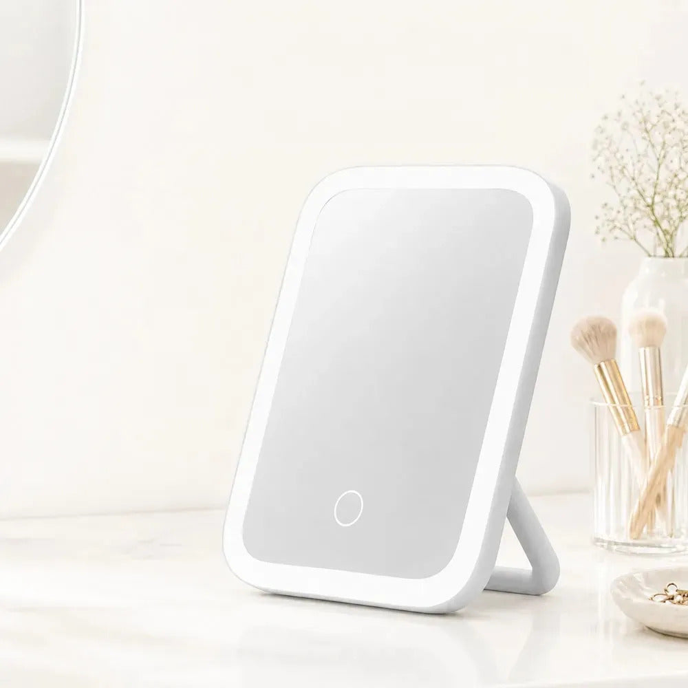 Espejo Led Plegable Para Maquillaje Con Control Táctil