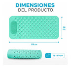 Tapete De Baño 69 X 39 Cm Con Ventosas Y Zona De Masaje
