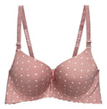 Brasier con copa completa espalda de encajé con efecto push rosa M