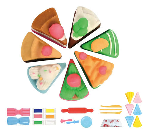 Kit De Plastilina De 6 Colores Con Moldes De Postres