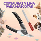 Cortaúñas Para Perros Y Gatos Con Lima