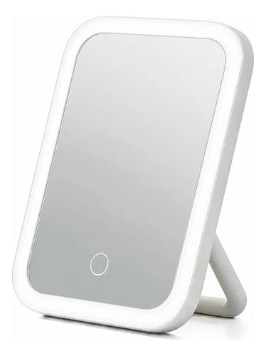 Espejo Led Plegable Para Maquillaje Con Control Táctil