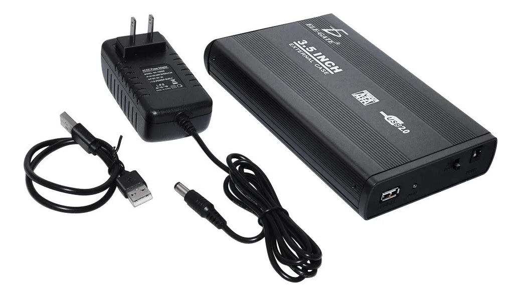 Gabinete Case Disco Duro Sata 3.5 Usb Externo 2.0 Negro