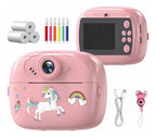 Mini Camara Instantánea Con Impresión Térmica Y Video - Rosa
