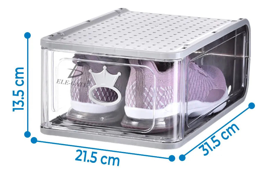 4 Pzs Organizador De Zapatillas Transparente Muestra Tus
