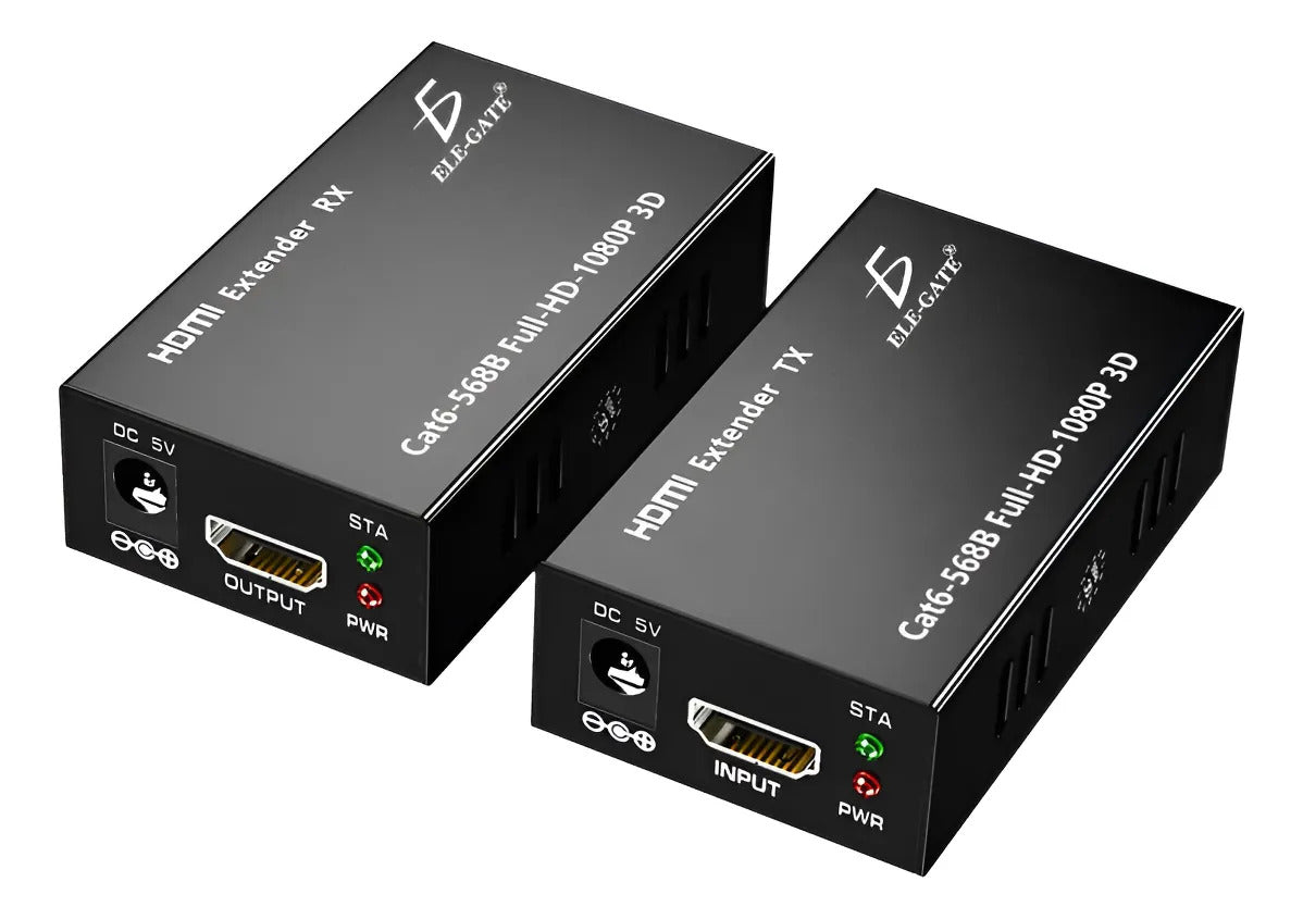 Kit De Extensores De Hdmi Utp Cat 6 1080p 60 Metros