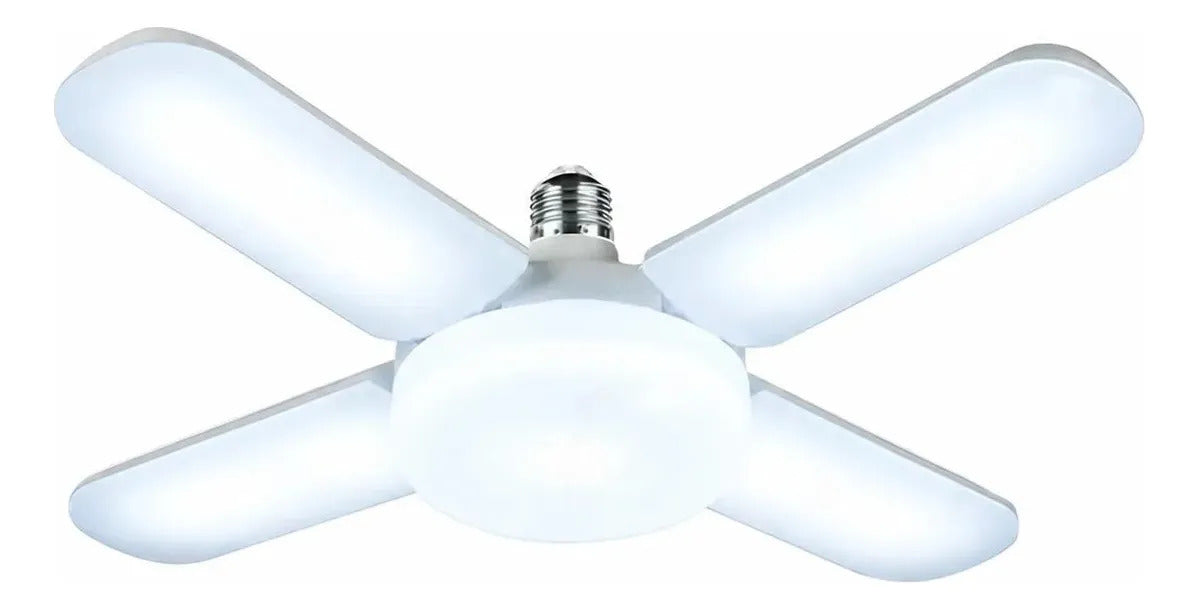 Lámpara Led 50w Tipo Flor Con 4 Pétalos Luminosos  Luz