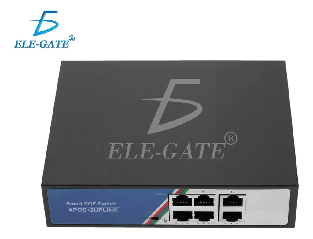 Switch PoE de 4 puertos PoE y 2 uplink 65 W