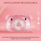 Mini Ventilador En Forma De Cerdito Recargable