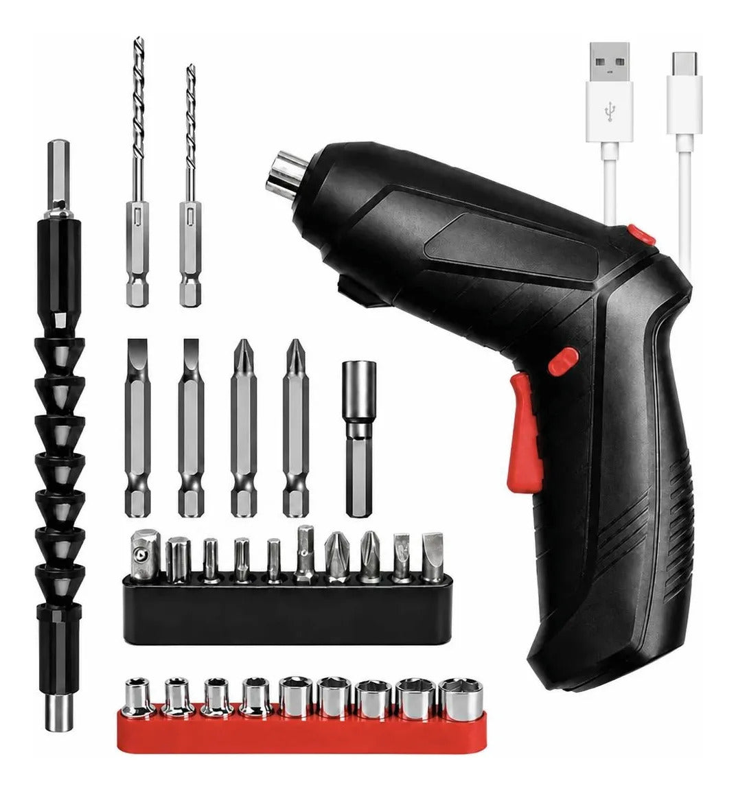 Destornillador Multifunción De 3 6 V Recargable Por Usb De