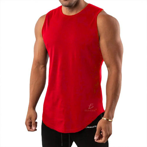 Camiseta Sin Mangas Con Tecnología Avanzada Para Atletismo Rojo Xl